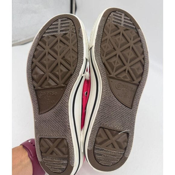 Converse All Star Low-Top Sneakers Unisex Pink Canvas Womens 7/Mens 5 Lace Up - Picture 12 of 13